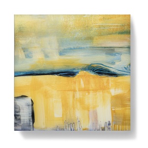 yellow 15" x 15" square 3/2020 by Leslie Emery