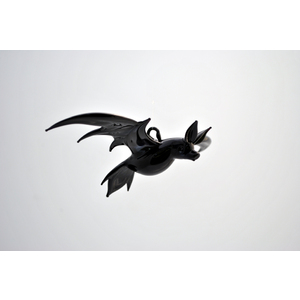 Large Black Bat in Flight by Thomas von Koch