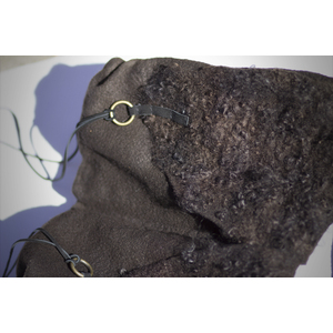 Bag Hand Felted, Wool and Fleece, Wearable art by Jeanne Akita