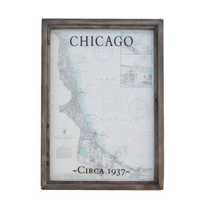 Chicago 1937 Nautical Map by Amy Manning
