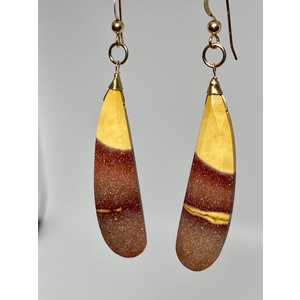 Pair of Mookaite Earrings by Candace Marsella