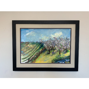 Orchard - 18"x24" Framed Original Painting - Free Shipping by Bob Leopold