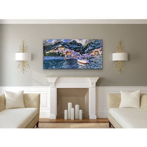 Coming Home to Positano Limited Edition on Canvas by Grant Pecoff