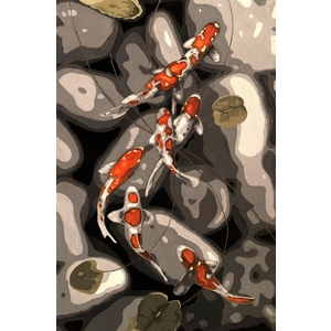 Koi & Cherry Blossoms (Commissioned) by Deane Rabe